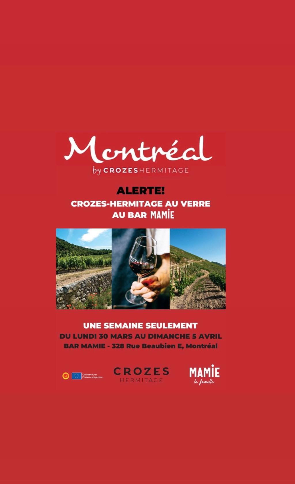 À la Découverte de Crozes-Hermitage au Bar Mamie: Une Semaine de Vins à Ne Pas Manquer!