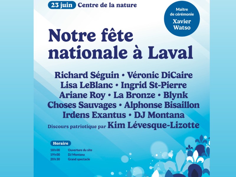 La fête nationale du Québec à&nbsp;Laval