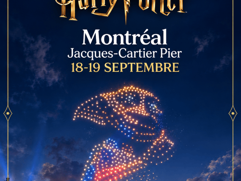  DroneArt Show: Harry Potter™ au Quai Jacques-Cartier — la magie prend son envol à&nbsp;Montréal